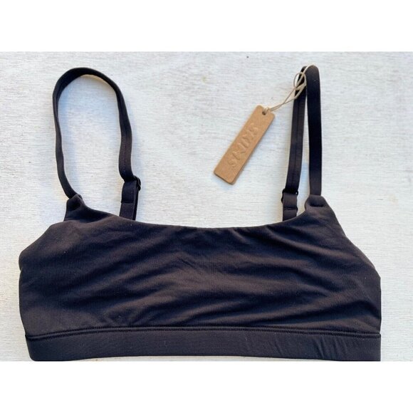 Skims Scoop Neck Bralette Bra BR-SCN-2025 Fit Everybody ONYX Kim Kardashian XXS - Picture 1 of 4